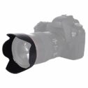CELLONIC® Gegenlichtblende kompatibel mit Canon EF-S 17-85mm f/4-5.6, 18-135mm f/3.5-5.6 is - Bajonett EW-73B Objektiv Sonnenblende Kamera Streulichtblende Lens Hood